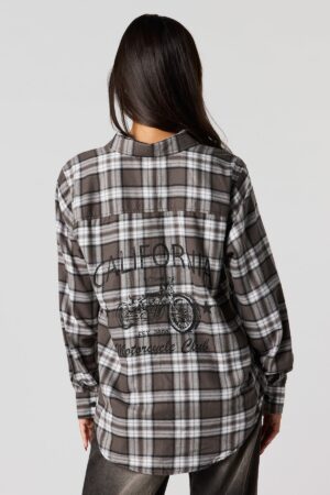 000239070238-68-1_d8a351b3-5054-4f1f-8527-c8354ce55c54 Haut boutonné à manche longue en flanelle à carreaux