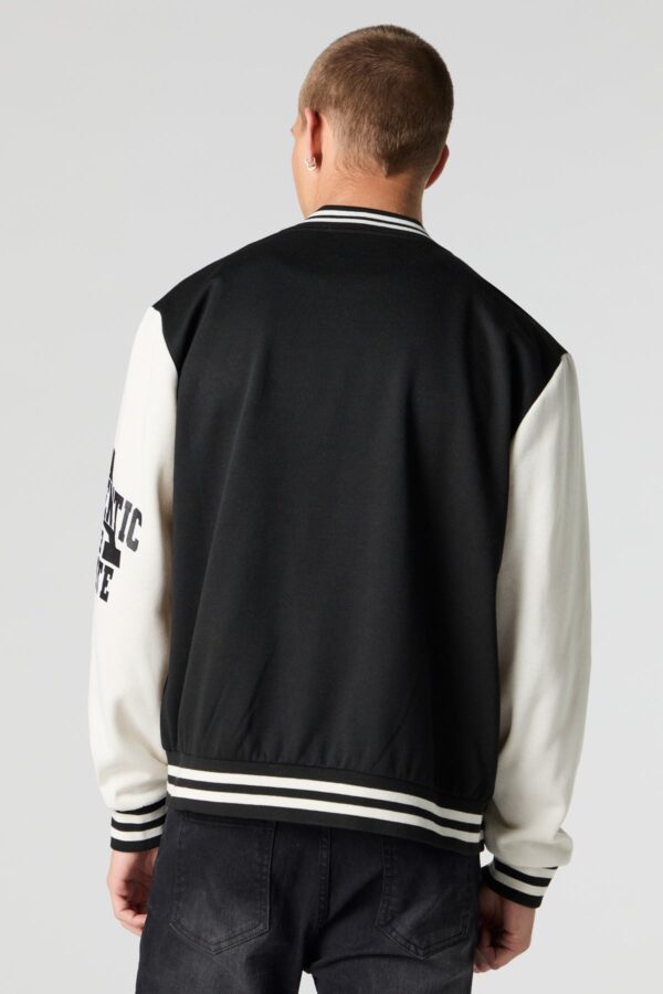 Blouson universitaire en motif brodée