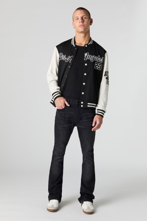 Blouson universitaire en motif brodée