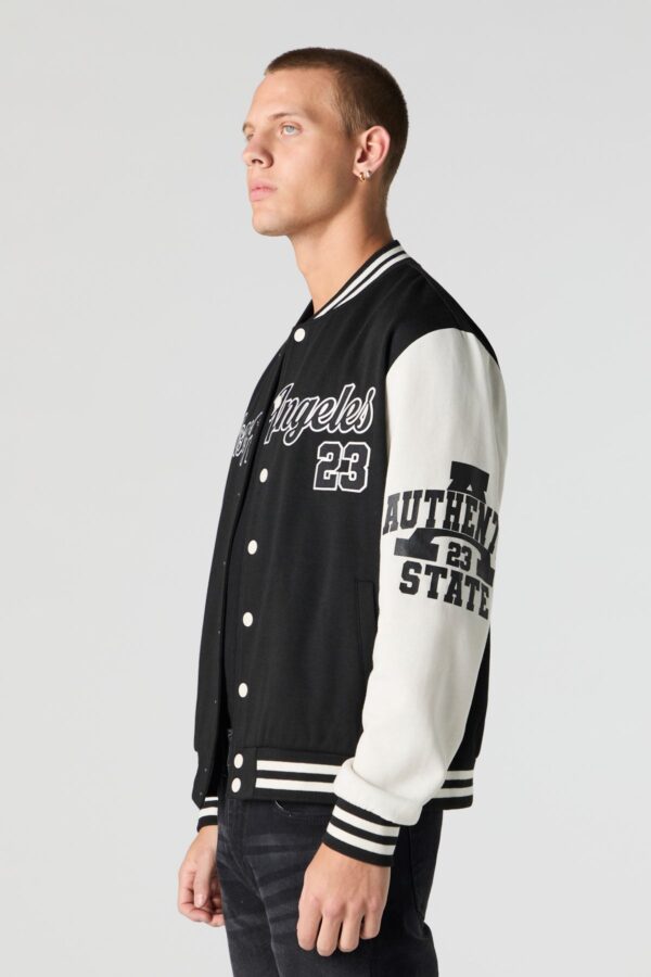 Blouson universitaire en motif brodée