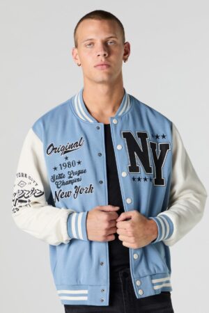 080630724000-45_ffc50a46-a110-4b05-9494-cb0aef3c4242 Blouson universitaire en molleton avec motif brodée