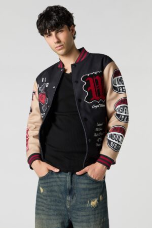 086166844850_02 Veste universitaire brodées qualités supérieures