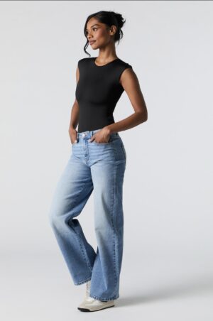 Screenshot Jean extensible à jambe large moyen