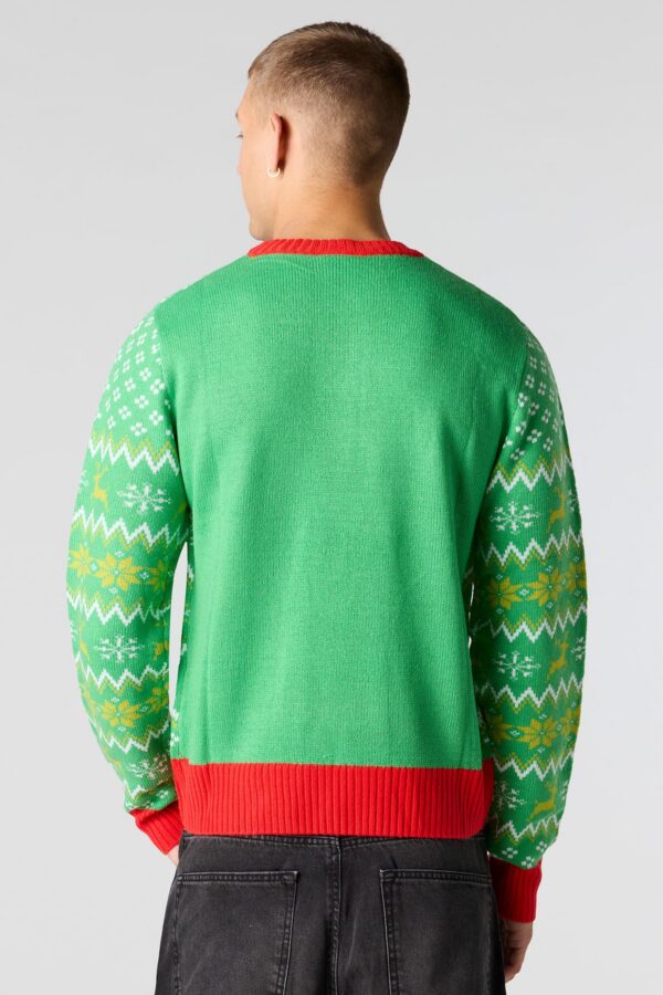 #0001 Chandail de noël (Green motif)