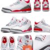 Jordan 3 Retro ( Red _ White )
