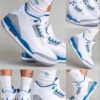 Jordan 3 Retro ( Bleue _ White )