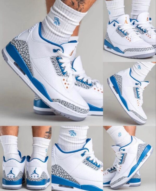 Jordan 3 Retro ( Bleue _ White )