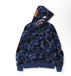 Screenshot Pull Over Avec capuche en coton BaPe (Blue)