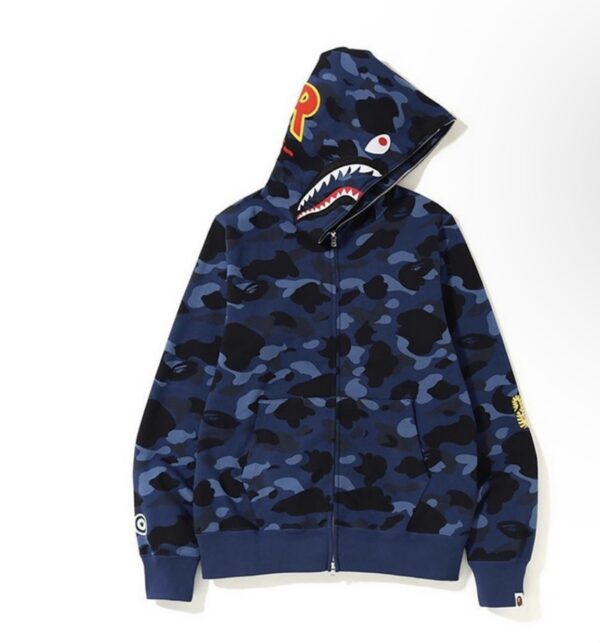 Pull Over Avec capuche en coton BaPe (Blue)